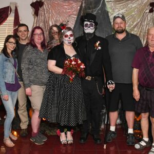 Elvira Impersonator Themed Wedding
